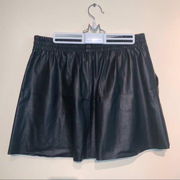 BCBG MaxAzria Faux Leather Mini Skirt - Picture 2 of 3